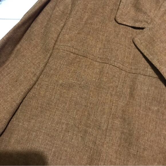 Pendleton Vintage 1970s‎ 100% Wool Brown Cognac Blazer Sport Coat Mens Size - Picture 2 of 3